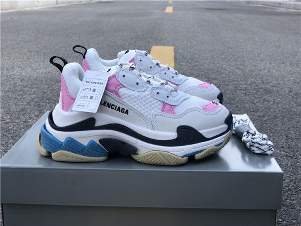 Balenciaga Triple S Sneaker White/Blue/Pink