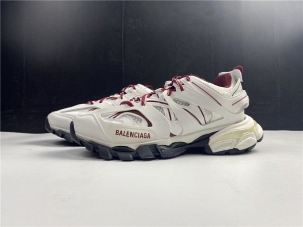 Balenciaga Track Sneaker White/Burgundy