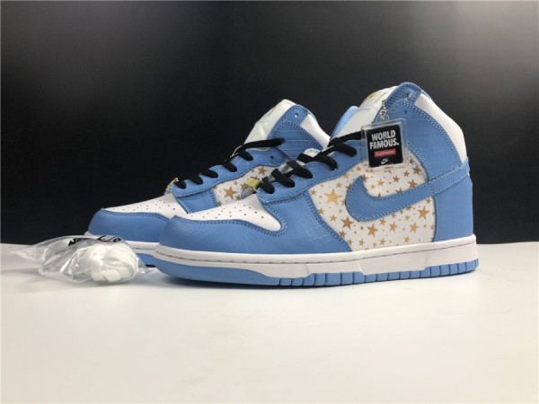 Supreme x Nike Dunk High Pro SB "Blue" 307385-141