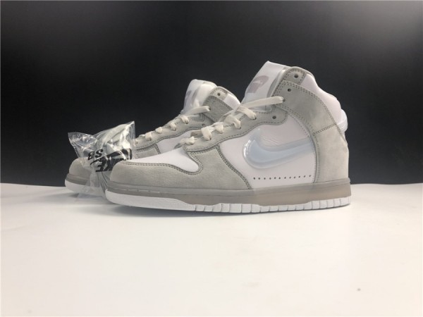 Slam Jam x Nike Dunk High "White Platinum" DA1639-100