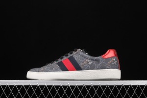 Gucci Ace GG Supreme Low-Top Sneaker Black with Tigers