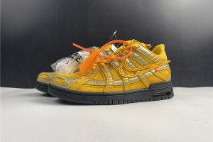 Off-White x Nike Air Rubber Dunk "University Gold" CU6015-700