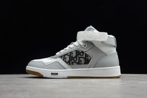 Dior B27 High Top Sneaker Gray White 3SH132ZIR_H165