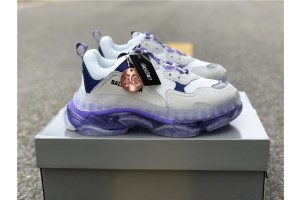 Balenciaga Triple S Clear Sole White/Purple