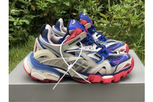 Balenciaga Track.2 Sneaker Beige/Blue/Red