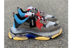 Balenciaga Triple S Clear Sole Blue/Red