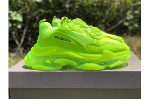 Balenciaga Triple S Clear Sole "Fluo Yellow"