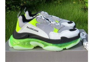 Balenciaga Triple S Clear Sole Grey/White/Green