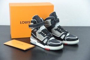 LV Trainer Sneaker Boot 408 Black