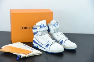 LV Trainer Sneaker Boot 408 Blue