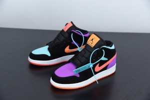 Air Jordan 1 Mid Multi-Color GS 554725-083