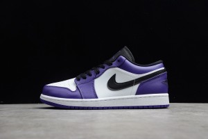 Air Jordan 1 Low Court Purple White 553558-500