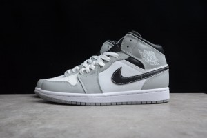 Air Jordan 1 Mid "Light Smoke Grey" 554724-078