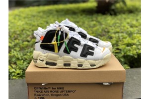 OFF-WHITE x Nike Air More Uptempo White Black (OW-0043)