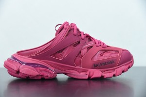 Balenciaga Track Mule Burgundy Pink