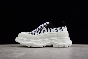 Alexander McQueen Tread Slick Lace-up White/Black