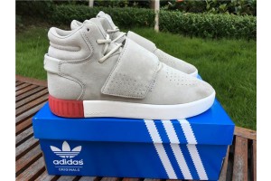 2016 Adidas Tubular Invader Strap Gray Red (AYZ0077)