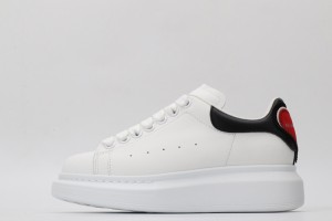 Alexander McQueen Oversized Sneaker White Black Heart